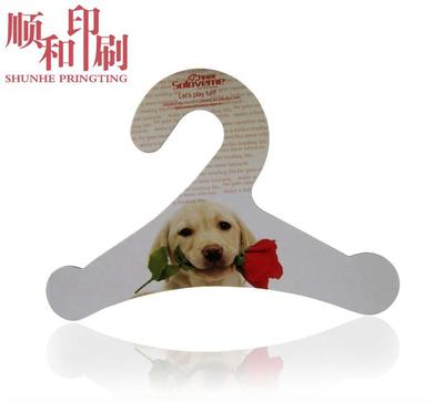 無錫包裝廠 定制優質雙層紙板衣架 環保寵物服裝紙質衣架印